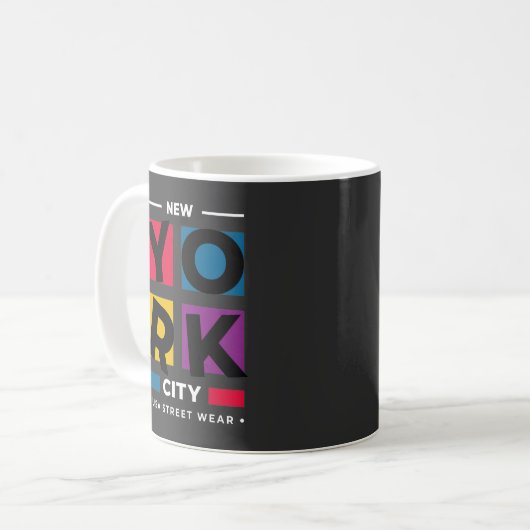 Tasse New York Design (Vorderseite Links)