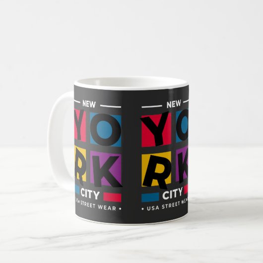 Tasse New York Design (Vorderseite Links)