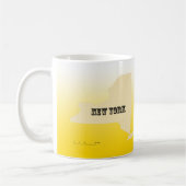 Tasse - New York Staat Karte mit City (Links)