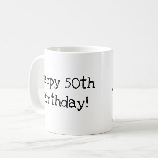 Tasse "Nicht über dem Hügel" (Vorderseite Links)