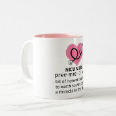 Tasse "NICU NURSE" (Vorderseite Links)