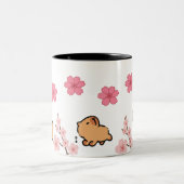 Tasse niedlich Capybara und Cherry Blossom | anmut (Mittel)