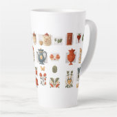 Tasse niedlich Collage Illustration (Rechte Ecke)