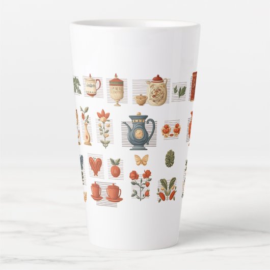 Tasse niedlich Collage Illustration (Vorderseite)