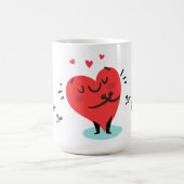 Tasse Niedlich Heart Liebe Valentinstag (Mittel)