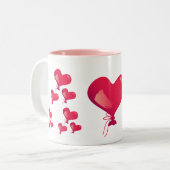 Tasse Niedlich Hearts Valentinstag (Vorderseite Links)