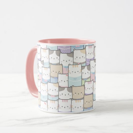 Tasse niedlich Katzen (Vorderseite Links)