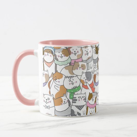 Tasse niedlich Katzen (Links)