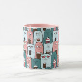Tasse niedlich Katzen (Zentrum)