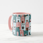 Tasse niedlich Katzen (Vorderseite Links)