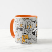 Tasse niedlich Katzen (Vorderseite Links)