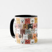 Tasse niedlich Katzen (Vorderseite Links)