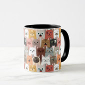 Tasse niedlich Katzen (VorderseiteRechts)
