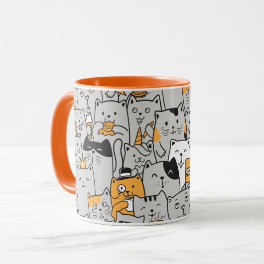 Tasse niedlich Katzen (Vorderseite Links)