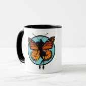 TASSE niedlich MONARCH BUTTERFLY LADY RINGER (Vorderseite Links)