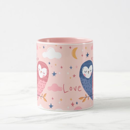 Tasse niedlich Owls (Zentrum)