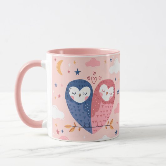 Tasse niedlich Owls (Links)
