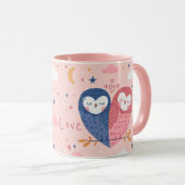 Tasse niedlich Owls (VorderseiteRechts)