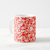 Tasse niedlich Rosa und Rotes Herz (Vorderseite Links)