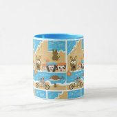 Tasse niedlicher Cartoon (Zentrum)