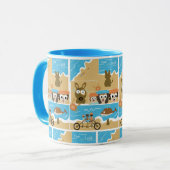 Tasse niedlicher Cartoon (Vorderseite Links)