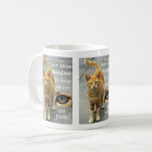 Tasse niedlicher Cat Comments (Vorderseite Links)