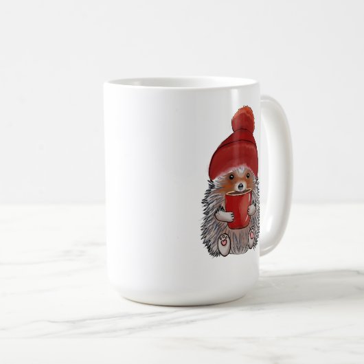 Tasse niedlicher Igel (VorderseiteRechts)