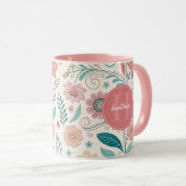 Tasse niedlicher Whimsischer Blume (VorderseiteRechts)