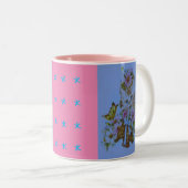 Tasse niedliches Kittendesign mit Bugs (VorderseiteRechts)