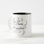 Tasse - Nizza Gammler, woher ya? (Vorderseite Links)