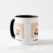 Tasse 'No Paws Given' – Süße Kaffeetasse für Katze (Vorderseite Links)