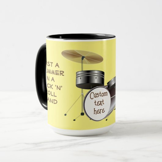 TASSE - Nur ein Drummer in einer Rock 'n' Roll Ban (Vorderseite Links)