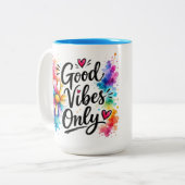 Tasse 'Nur gute Vibes' (Vorderseite Links)