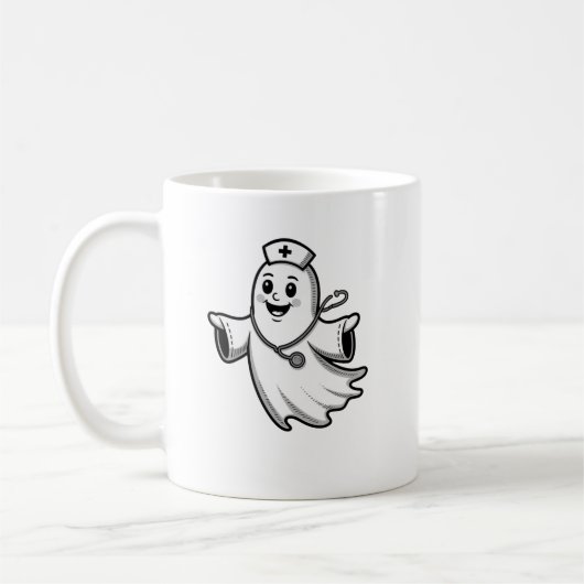 Tasse Nurse Halloween Spaß (Links)