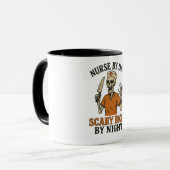 Tasse Nurse Halloween Spaß (Vorderseite Links)