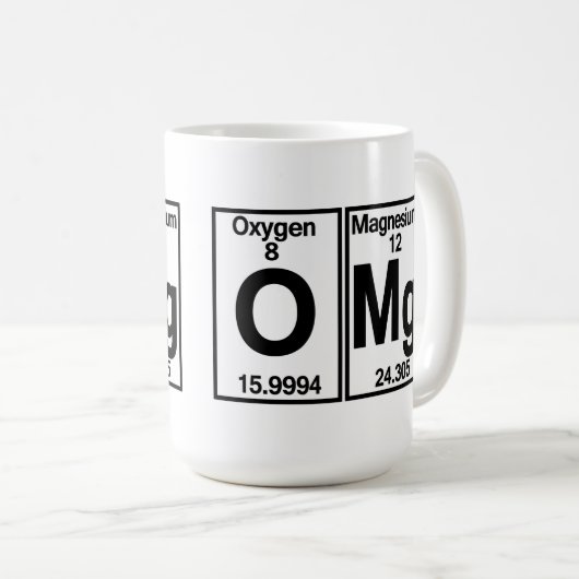 Tasse O Magnesiums OMG (VorderseiteRechts)