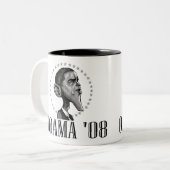 Tasse Obama '08 (Vorderseite Links)