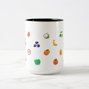 Tasse Obst Frucht mit verschiedenen Farben und Typ