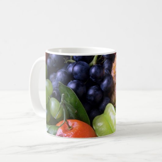 Tasse Obst und Gemüse (Vorderseite Links)