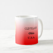 Tasse - Ohio Staat Karte mit Stadt (VorderseiteRechts)