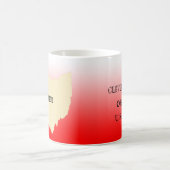 Tasse - Ohio Staat Karte mit Stadt (Mittel)