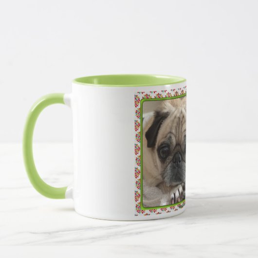 Tasse ohne Knochen: Mops/Rettung ist Liebe (Links)