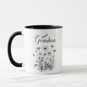 Tasse - Oma Wildblume Dragonfly