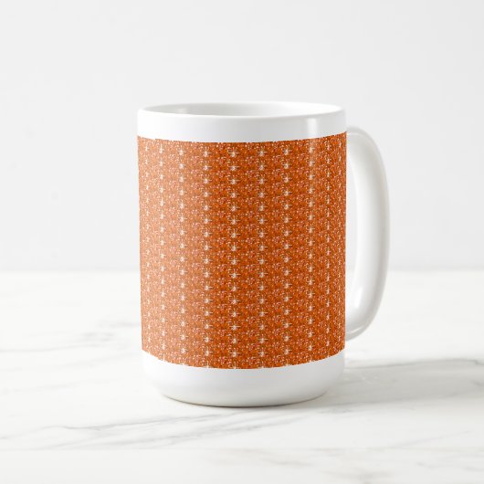 Tasse Orange Glitzer (VorderseiteRechts)