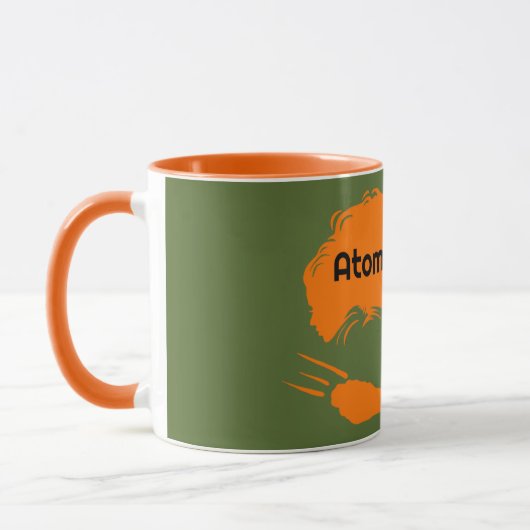 Tasse orange Griff (Links)