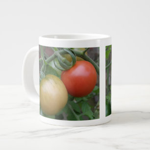 Tasse Orange und Rote Tomaten