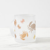 Tasse - Orangefarbene und braune Krebse (Vorderseite Links)