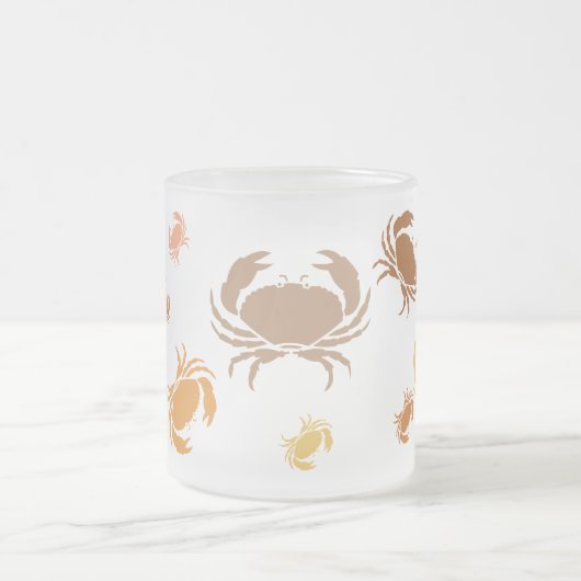 Tasse - Orangefarbene und braune Krebse (Mittel)