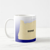 Tasse - Oregon Karte mit Stadt (Links)