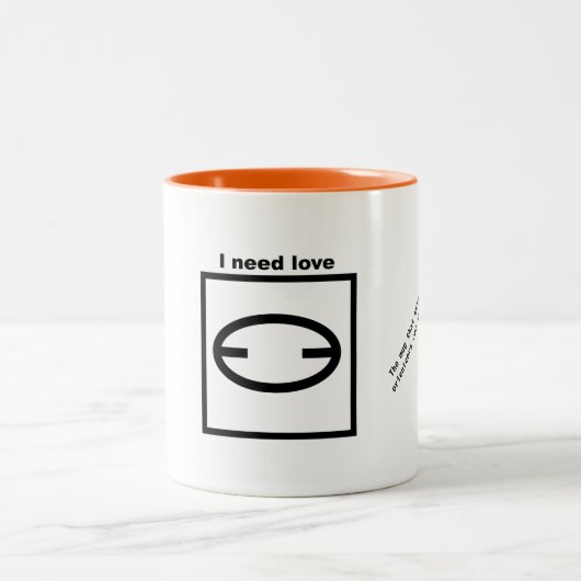 Tasse - Orienteering - ich benötige Liebe (Mittel)